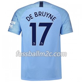 Fußballtrikots Manchester City De Bruyne 17 Heim Trikotsatz 2018-2019